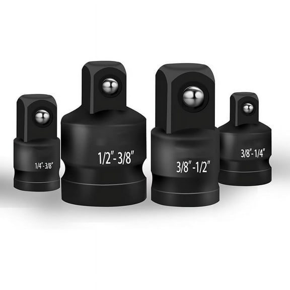 Impact Socket Reducer and Adapter Set, Steel Breaker Bar Wrench Conversion Kit Mechanics Tools B