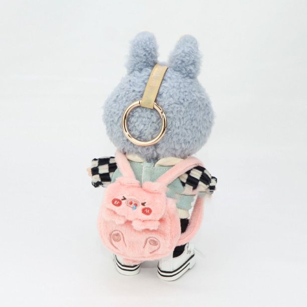 Mochila hecha a mano para Labubu de 17 cm Accesorios para muñecas en miniatura lindas Bolsa de algodón para muñecas Accesorios para muñecas de 15 cm/20 cm