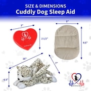 Pet Fit For Life Stuffed Animal for Cats - Calming Sleep Aid with USB Rechargeable Heart Beat & Heat Pack for Anxiety Relief - Huggable Kitty Soother, Original Cuddle Plush Toy for Crate Training