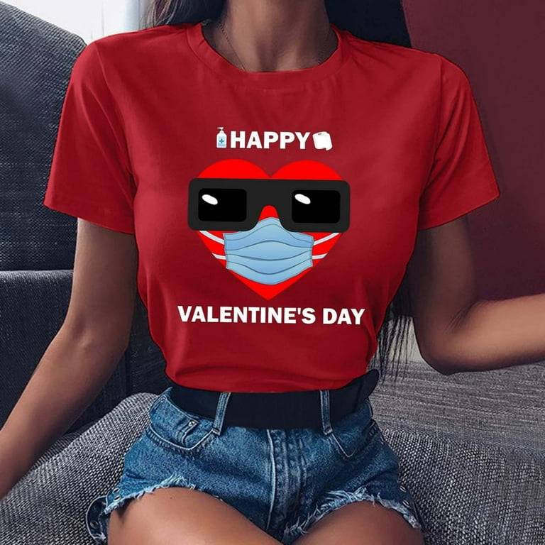 CYMMPU Women s Trendy Graphic Tees 2023 Clothing for Women