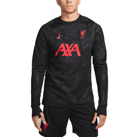 Men's Nike Black Liverpool 2024/25 Third-Academy Pro Pre-Match Pullover Top