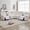 White-072, variant on Oversized Power Recliner Sectional Sofa with Wireless Charger USB/Type-C Port,Storage Consloe,Chenille Electric Large Reclining Corner Couch,for Living Room 32.6" Seat Width for Big Man,Gray