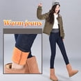 thumbnail image 3 of Bigersell Woman Jeans Straight Jeans Clearance Cargo Jeans Ladies Ankle Leg Denim Pants Button Closure Washed Ripped Cargo Jeans Fitted Mid Waist Long Pants Style J-222 Blue S, 3 of 9