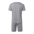 thumbnail image 5 of Short Sets Two Piece Set Men's T Shirts Short Sleeve & Shorts Summer Outfits for Men Beach Clothes Men Clothes, 5 of 5