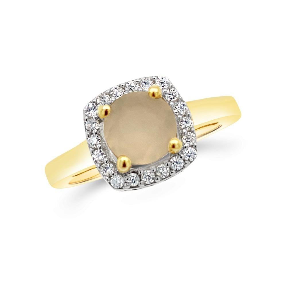 Details about   Chocolate Moonstone Gemstone Jewelry 925 Sterling Silver Yellow Color Ring