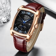 CHENGXI Fashion Men's Wristwatches Top Luxury Brand Men Analog Quartz Watch Man Business Waterproof Calendar Leather Male Clock
