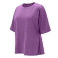 thumbnail image 4 of Womens Tops Short Sleeve Summer Tops For Women Casual Maternity Split Side Pregnancy Blouses Loose Fit Maternity Clothes Womens T Shirts, 4 of 4