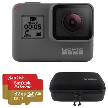 GoPro Hero5 Case Bundle (w/ GoPro Case and Sandisk Extreme 32GB MicroSD Card)
