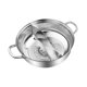 thumbnail image 5 of Olla Shabu con separador, doble sabor, olla caliente, fácil de limpiar, acero inoxidable 304 36 centímetros, 5 of 9