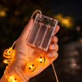 thumbnail image 5 of Pumpkin LED String Lights with Warm White Bulbs, Battery Operated Halloween Garland for Mantel, Porch, Window, Table, Bedroom, Party, Fall Harvest and House Decor, Brown3, 5 of 7