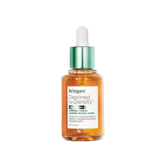 Briogeo Destined For Density Sérum de Densité Peptidique Méga-Fort + Caféine + Biotine, Augmente l'Épaisseur et le Volume des Cheveux, Absorption Rapide et Non Gras, Sans Parfum, Vég