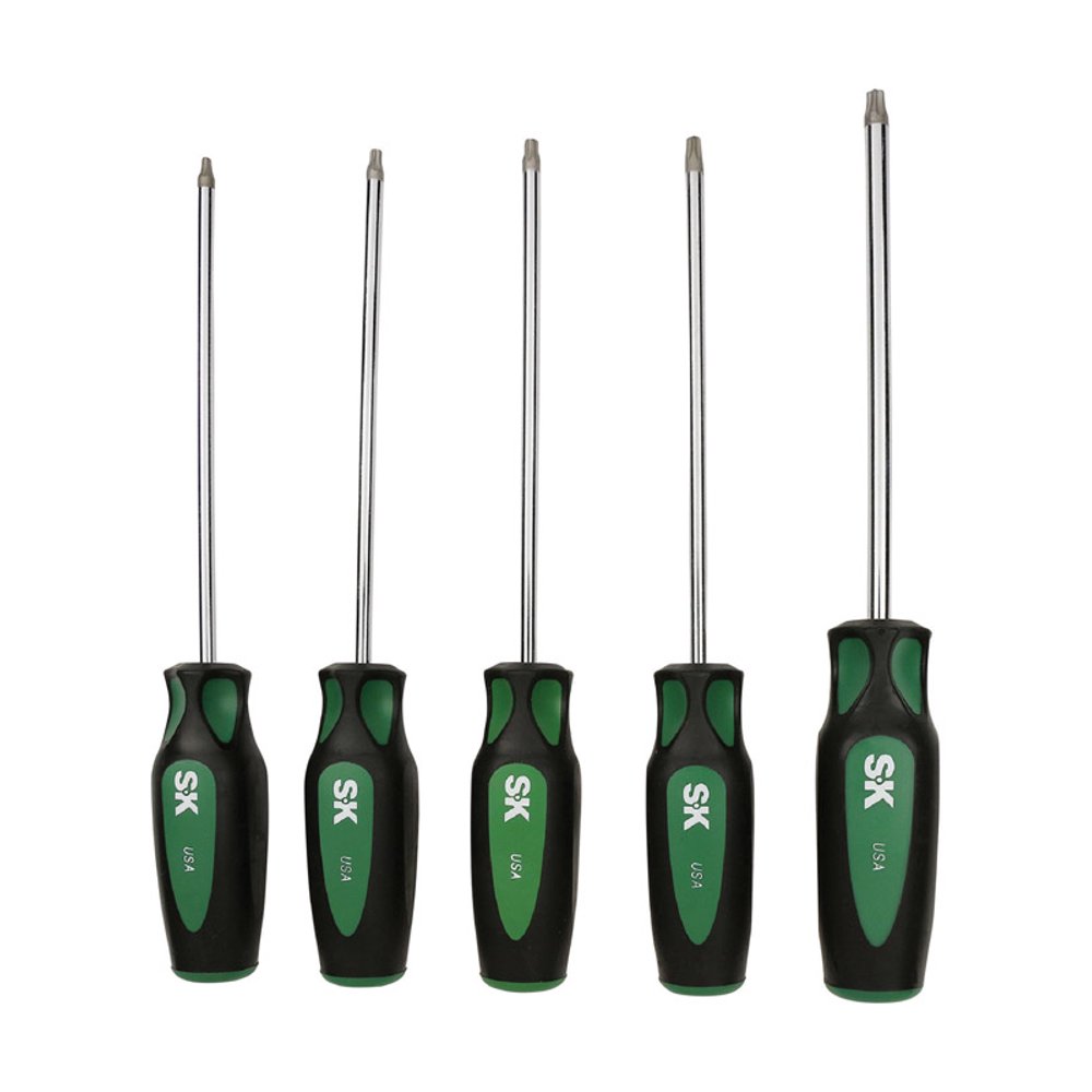 SK Professional Tools 6 in. L Torx Screwdriver Set 5 pc.