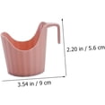 thumbnail image 3 of Taza Rosa 6 Piezas Portavasos Aislados Tazas de Café Desechables Portavasos de Plástico Fundas para Tazas de Café Vaso de 40 Oz con Mango Antideslizante Papel Protector de Taza Sincero Electrónica, 3 of 5