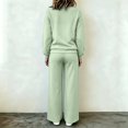 thumbnail image 4 of Mifsaly Track Suits 2 Piece Set for Women Zip Up Sweatshirts Jacket and Wide Leg Pants Fall Winter Daily Going Out Workout Lounge Matching Outfits, 4 of 5