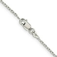 thumbnail image 3 of Finest Gold Sterling Silver 1.5 mm Beveled Oval 14 in. Cable Chain, 3 of 4