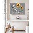 thumbnail image 6 of Sunflowers Wall Art for Living Room,Canvas Picture Wall Decor for Bathroom Bedroom,Modern Bee You Are My Sunshine Grey Painting Artwork for Office Kitchen Hallway Dining Room Home Decorations 20"x24", 6 of 8