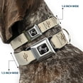 thumbnail image 2 of Buckle-Down Pet Collar, Dog Collar Metal Seatbelt Buckle, Cacti Tans, 9.5 to 13 Inches 1.0 Inch Wide, 2 of 8