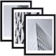 thumbnail image 1 of Marco de póster ELSKER&HOME negro de 18 x 24 cm con tapete de 16 x 20 cm, paquete de 3, 1 of 7