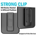 thumbnail image 3 of Holster for Galaxy Z Flip 4 5G (2022), Black Belt Clip Holster Holder for Samsung Z Flip4 Phone (SM-F721U, 2022) - Made to Fit Our Slim Case, 3 of 7