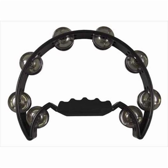 Swanson Christian Supply 64122 Instrument Tambourine Moon Shape Black