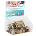thumbnail image 5 of MCB Acrylic Donation & Ballot Box, Ticket Raffles & Drawing, Voting or Comment Box - with Safety Lock and Display Sign Holder 8"x 6"x 5" (Green), 5 of 5