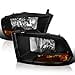 thumbnail image 3 of Spec-D Tuning Black Headlights Compatible with 2009-2018 Dodge RAM 1500/2500/3500 L+R Pair Head Light Lamp Assembly, 3 of 4