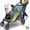 Green&Yellow, variant on Petbobi Dog Stroller for Large & Medium Dogs Dual Entry with Brake & Air Mesh for Large Senior Pets up to 80 lbs, Black