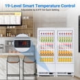 thumbnail image 3 of Commercial Display Refrigerator, 3.5 Cu.Ft/98 L Refrigerated Display Case with 4 Adjustable Shelves, Led Lights, Double Tempered Glass, Frost-Free Cake Display Fridge, 3 of 6