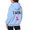 Sky Blue, variant on NinXxx Women's Cancer Prevention Zipper Long Sleeve Pocket Drawstring Hoodie Sky Blue S