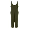 thumbnail image 3 of Women's Sleeveless V-Neck Loose Fit Jumpsuit with Pockets Casual Baggy Summer Outfit, 3 of 6