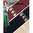 thumbnail image 6 of Retro Vintage Belt | Elastic Women's Belt |50s Nurse Stretchy Belt With Silver Buckle & Clasp | Waist Elasticated Belt, 6 of 8