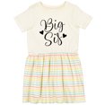 thumbnail image 3 of Inktastic Big Sis Girls Cute Sister Announcement Girls Toddler Dress, 3 of 5