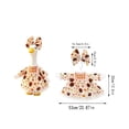 thumbnail image 3 of Fall Harvest Porch Goose Outfit,Thanksgiving Fall Decor Dress With Bow Headband,Porch Goose Fall Outfit Fits 23 Inch Porch Goose Statue Yard Decor, 3 of 5