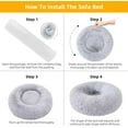 thumbnail image 2 of RUseeN Cat Beds for Indoor Cats, 20 inch Dog Bed for Small Medium Dogs, Washable-Round Pet Bed for Puppy and Kitten with Slip-Resistant Bottom, 2 of 8
