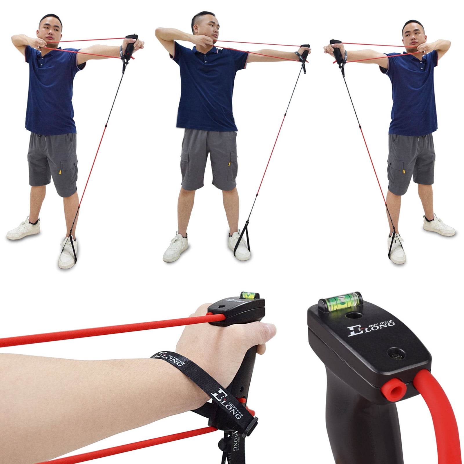 Trainer Band Training, Portable Bow Handle Tension Hand Extensor Resistance Band Device