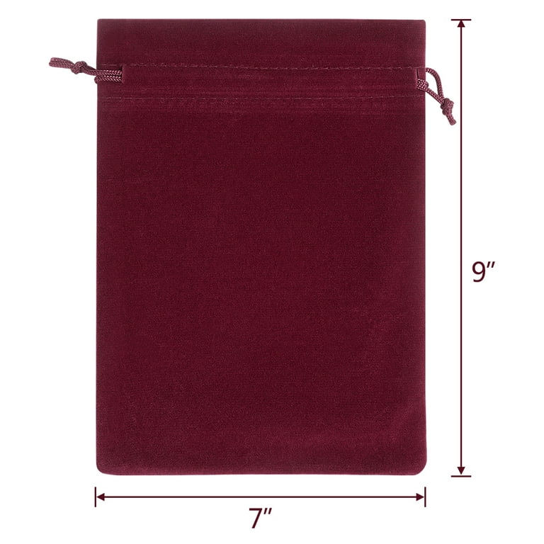 10X Small Gift Bag Velvet Cloth Drawstring Bag Jewelry Ring Pouch