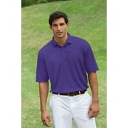 MENS S/S PERFORMANCE POLO- 100% Polyester moisture wicking and anti-microbial treated performance baby pique, short-sleeve, easy care, color fast polo with heat seal label, three pearlized dyed to mat