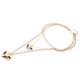 thumbnail image 2 of Collar colgante ANGGREK de corazón Dorado, 2 of 8