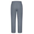thumbnail image 5 of Mlzmgr Pants for Men Drawstring Elastic Waist Pants with Pockets Loose Fitted Casual Trousers M-4XL, 5 of 6