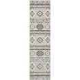 thumbnail image 4 of Well Woven Dorado Mamba Modern Geometric Grey Indoor/Outdoor High-Low Pile 2'7" x 9'10" Runner Rug, 4 of 8