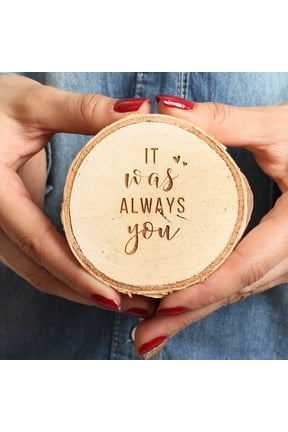 Engraved Ring Box, Birch Real Wood Engagement Ring Box, It Was Always You, Wedding Proposal Box