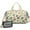 Beige Dinosaurs Volcanoes, variant on Women Men Gym Bag,Beige Dinosaurs Volcanoes Pattern Small Duffle Bag Spend the Night Bags for Women with Shoes Compartment Washbag,Detachable Shoulder Strap,19.7x8.3x11 Inches