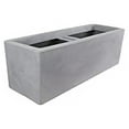 thumbnail image 5 of Ecobo 7.9 inches Eco-Friendly Rectangular Planter Indoor/Outdoor use, Durable, Versatile & Lightweight, Designed by Brazilian Artisans, Contemporary All-Weather Design – Grey, 5 of 8