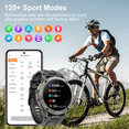 thumbnail image 4 of smart watch for Women, Compatible with Android and iPhone Devices, Featuring Fitness Tracker, 1.52-inch Smartwatch Gift, Answer/Make Calls/120 Sports Modes, IP68 Water-Resistant Fitness Watch (Black), 4 of 5
