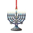 thumbnail image 3 of Hanukkah Ornaments with Nine-Branched Menorah Star of David Design for Holiday Tree Decoration, Window Display and Festive Gifting, Traditional Symbolism for Home Celebrations, 3 of 9