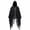 Black, variant on Kabuer Halloween Grim Reaper Costume Hooded Tattered Cloak Wizard Robe for Adult Halloween Cosplay Party Dress up, Unisex (Gray & Black)