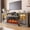 Gray-80in, variant on Easoger 36 Inch Fireplace TV Stand for TVs up to 80", LED Light Entertainment Center with 3-Sided Glass Fireplace, TV Console, White
