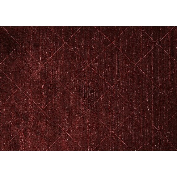 Ahgly Company Indoor Rectangle Solid Red Modern Area Rugs, 4' x 6'