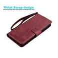 thumbnail image 5 of Wallet Phone Cases for iPhone 13 Pro / 13 Mini / 13 Pro Max, Njjex PU Leather [Wrist Straps] [RFID Blocking 3 Card Slots 3] Flip Folio Wallet Case Cover -Wine Red, 5 of 8