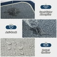 thumbnail image 7 of SIXHOME Non-Slip Kitchen Rug, Washable 20"x32" Kitchen Floor Mat, Half Circle Design for Sink, Laundry, Blue, 7 of 7
